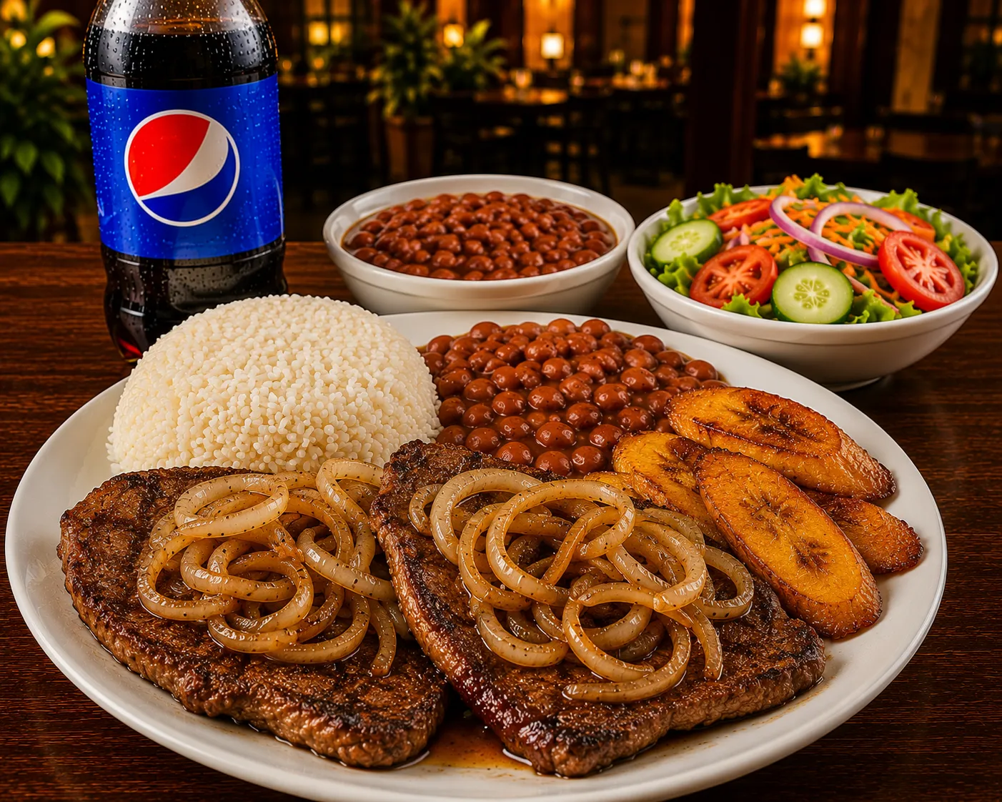 Combo 7 Steak with Onions