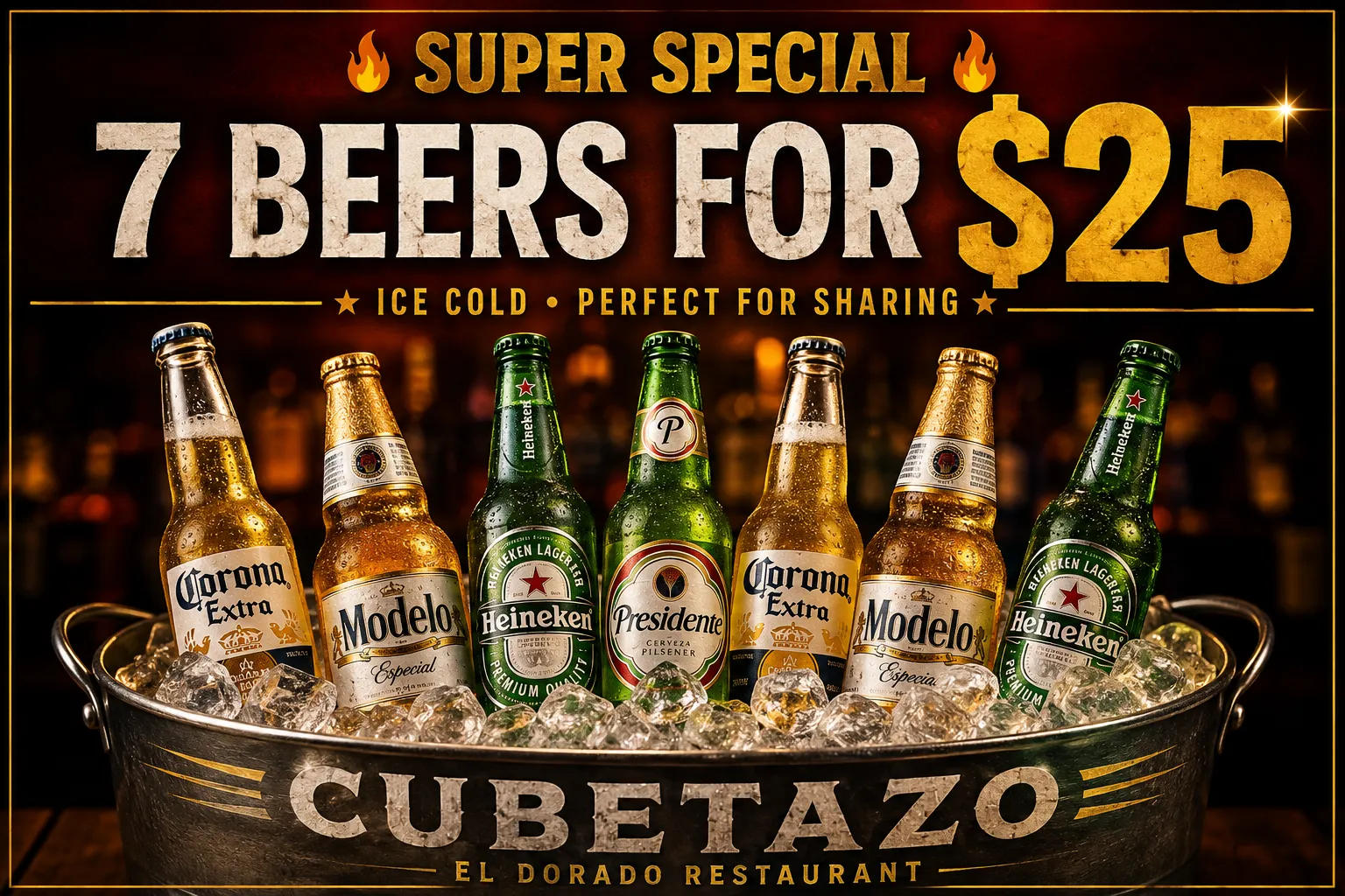 Happy Hour Beer Bucket Special